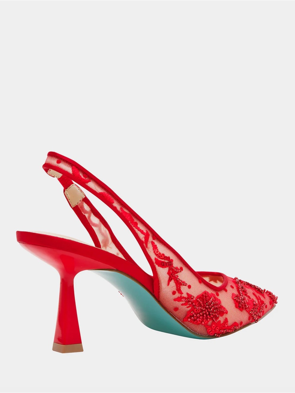 ✨Nikki Red Betsey Johnson Heels Size 8.5 - Picture 2 of 12